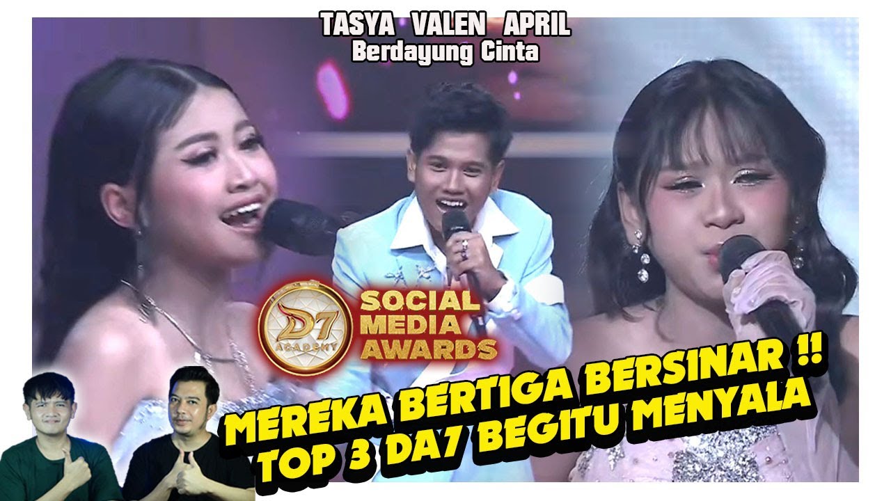 Top 3 DA7 Tasya, Valen, April Berdayung Cinta. Mereka begitu bersinar MENYALA !!