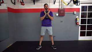 Goblet Squat exercise demonstration by Dr. Brian Fischer