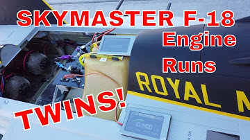 SKYMASTER F-18 F18 - Engine Run Up, The Final Touches & Twin Smoke Nozzles! - Build Video #20