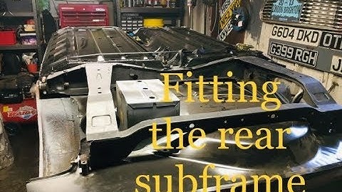 Classic Mini Restoration 1989 Episode 11 - Test Fitting The Rear Subframe