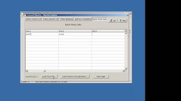 Batch Processing and How to populate the Batch Mode Data Table