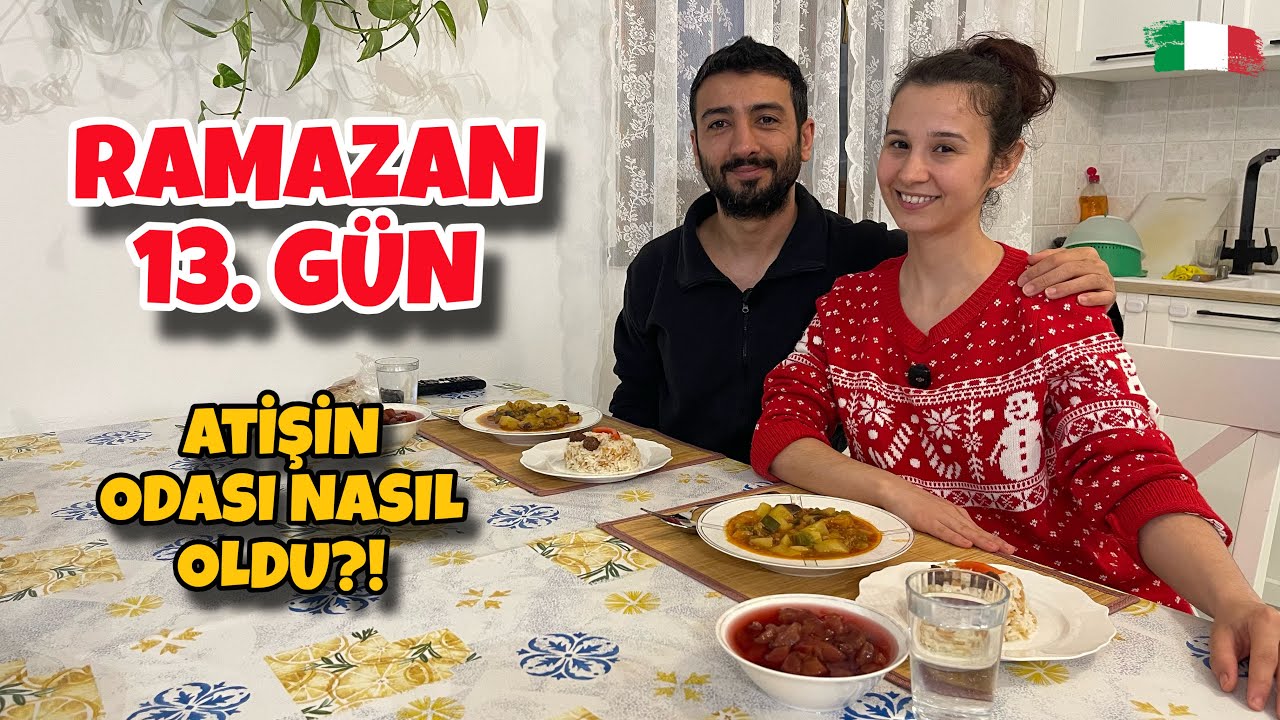 İtalya’da Ramazan 13. Gün 🇮🇹 | Elma Hoşafı, Türlü, Pilav | Oğlumuzun Odası Nasıl Oldu?!