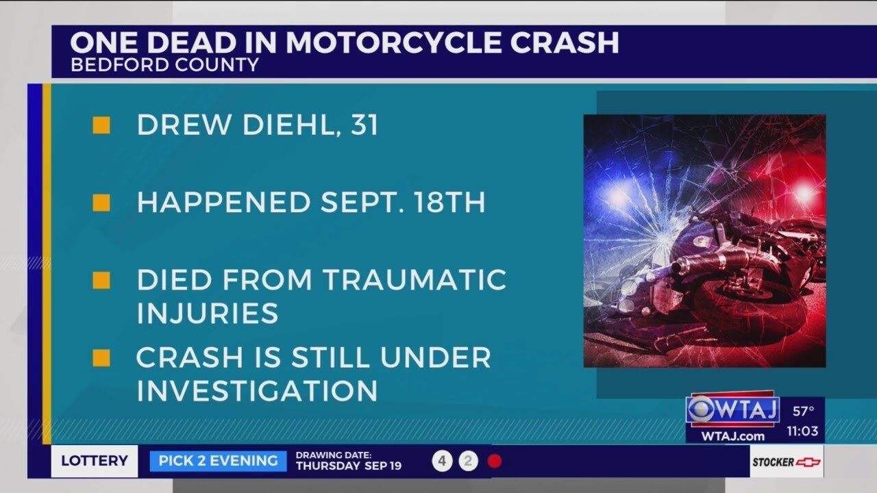 Bedford County man killed in motorcycle crash - YouTube