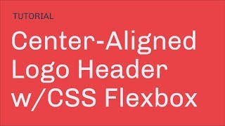 Center Aligned Logo Using #Flexbox