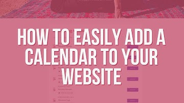 How to Easily Add a Calendar to a Website