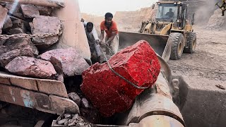 ⚠️Satisfying Giant Rock Crushing Compilation | Heavy Machinery ASMR #rockcrusher 