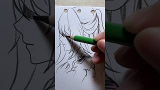 how to draw anime sketch #new #drawing #drawingstyles #shorts #multimedia #trending #tutorial #easy