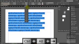 Adobe InDesign CC Tutorial Lesson 3 Malayalam പാഠം മൂന്ന് how to use type tool charactor style