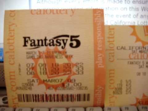 fantasy winning ticket california lottery play lotto numbers games