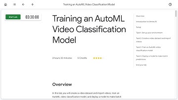 Training an AutoML Video Classification Model