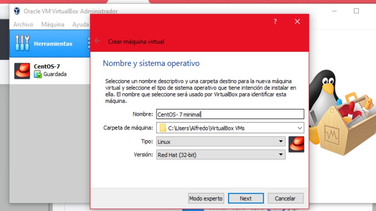 Cómo instalar CentOS 7 Minimal en VirtualBox - YouTube