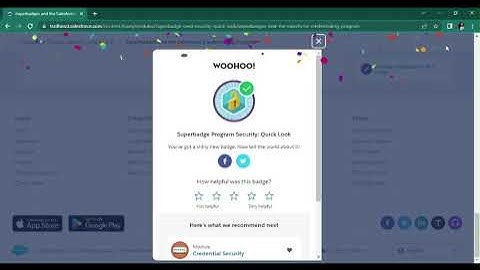 Superbadges and the Salesforce Credentialing Program