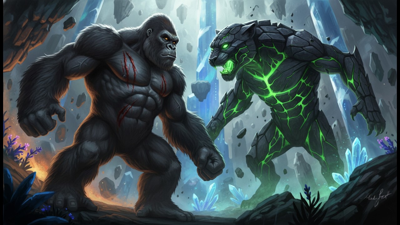 King Kong vs. The Hollow Earth Guardian - Legendary Clash in Hollow Earth