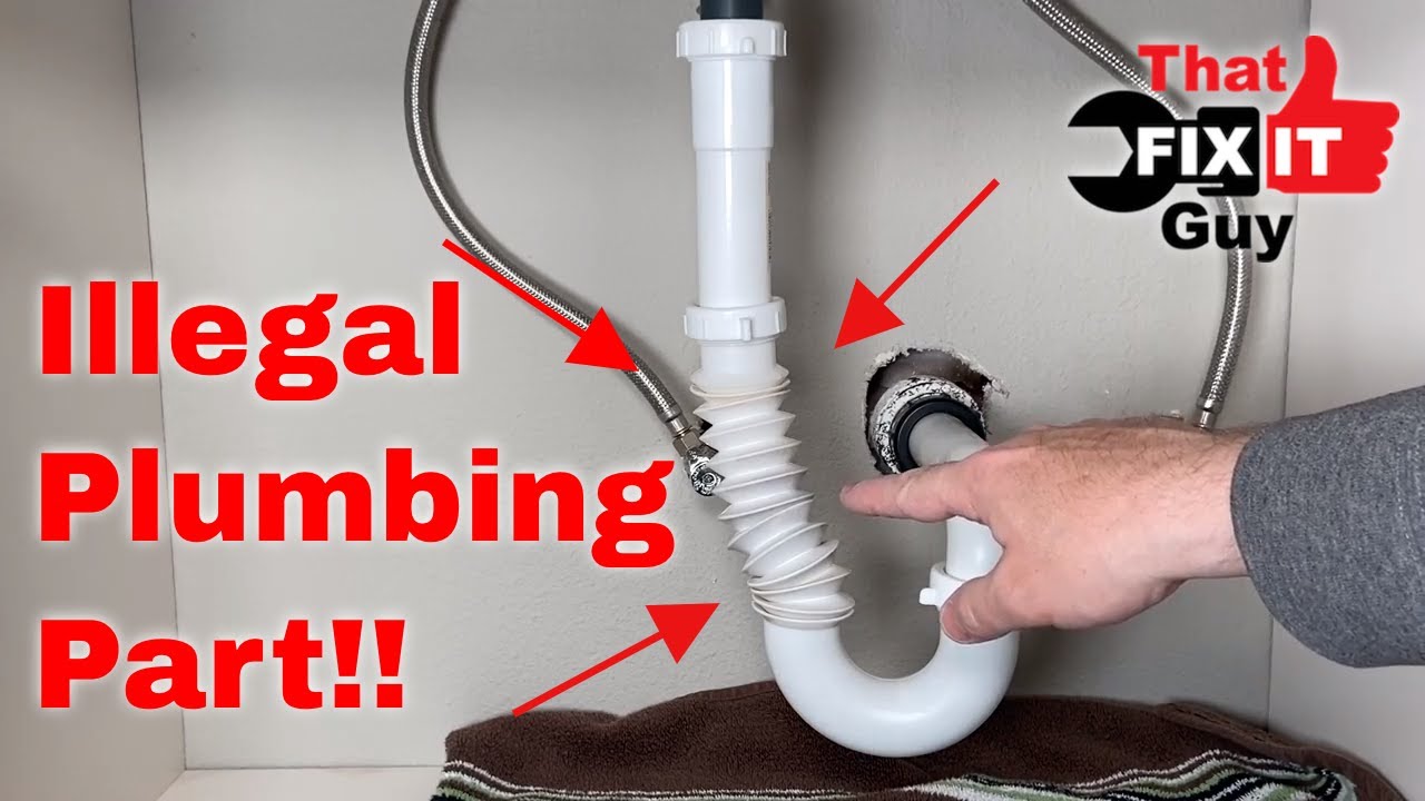 Illegal Bathroom Sink Plumbing Repair Youtube
