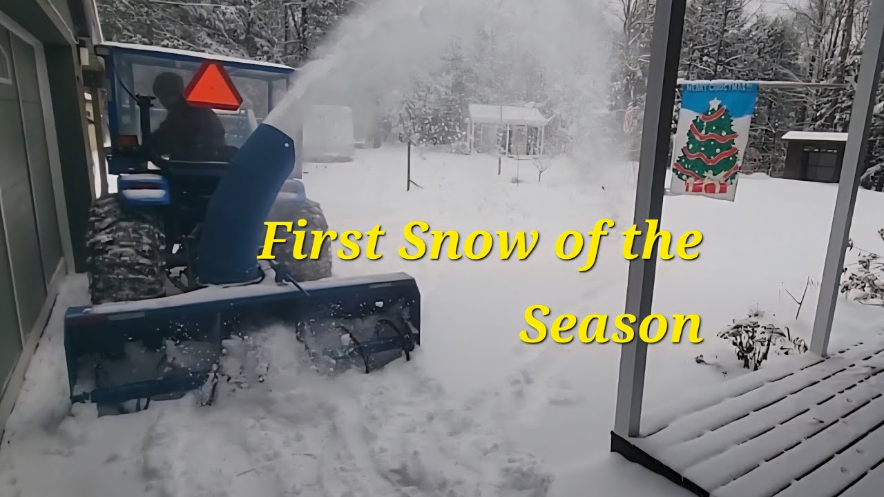 First Snow Cleanup of the Season - YouTube