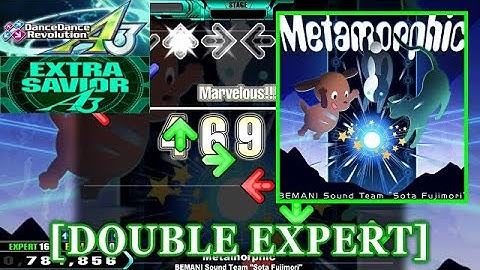 【DDR A3(2024)】 Metamorphic / BEMANI Sound Team "Sota Fujimori" [DOUBLE EXPERT] 譜面確認+Clap