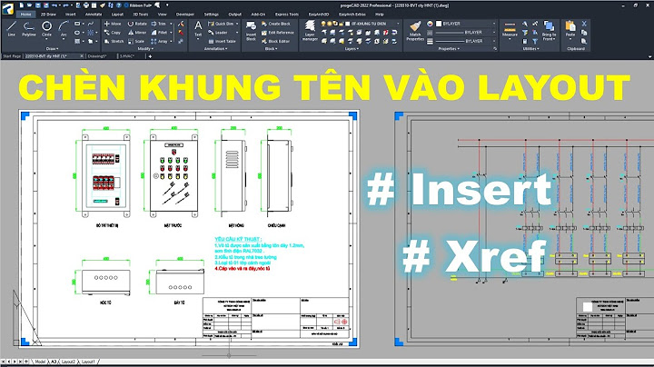 Hướng dẫn làm khung tên bên lauout cad
