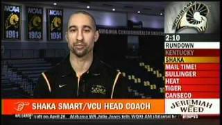 VCU's Shaka Smart on ESPN's PTI  - 03/28/11