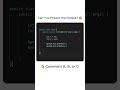 Java Increment Operator Trick 😳 #shorts  #coding