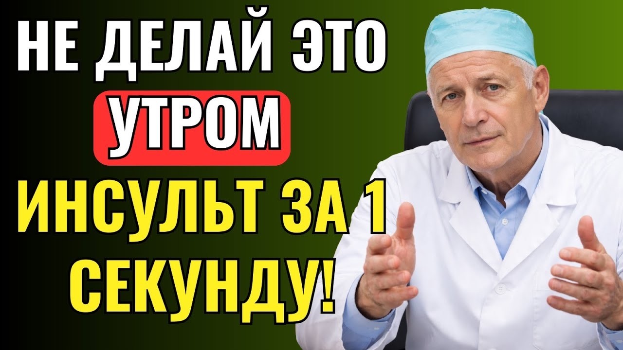 Утренний инсульт: фатальная ошибка после 60, которую совершают миллионы