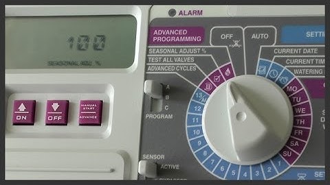 Using the Advanced Cycles feature on a sprinkler timer