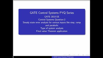 GATE 2018 EE Control Systems || Question -2