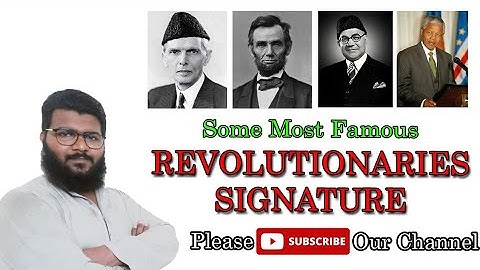 Signature | Revolutionary Leaders | Muhammad Ayaz Signature Expert