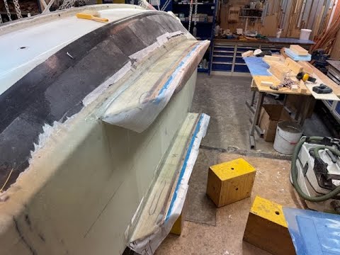 Port side of the keels laminated.
