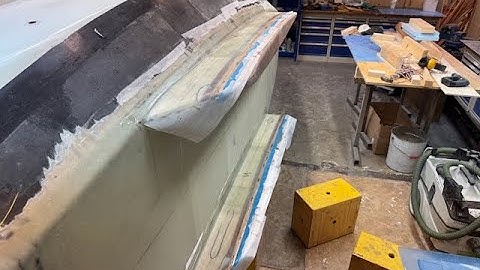 Port side of the keels laminated.