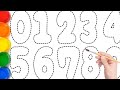 Learn Number 0 to 9 🎨 | Coloring for Kids | learn Numbers