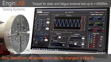 Torque system for torsional fatigue test up to 4500 Nm