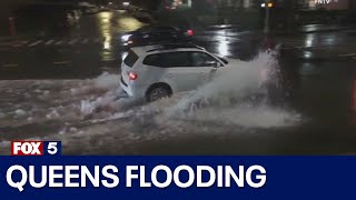 Queens flooding: Heavy rain, wind slams NYC