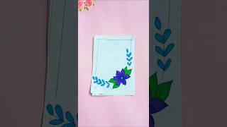 Card Style 😉📐Border School Project front page design #shorts #schoolproject #projectborders#ytshorts