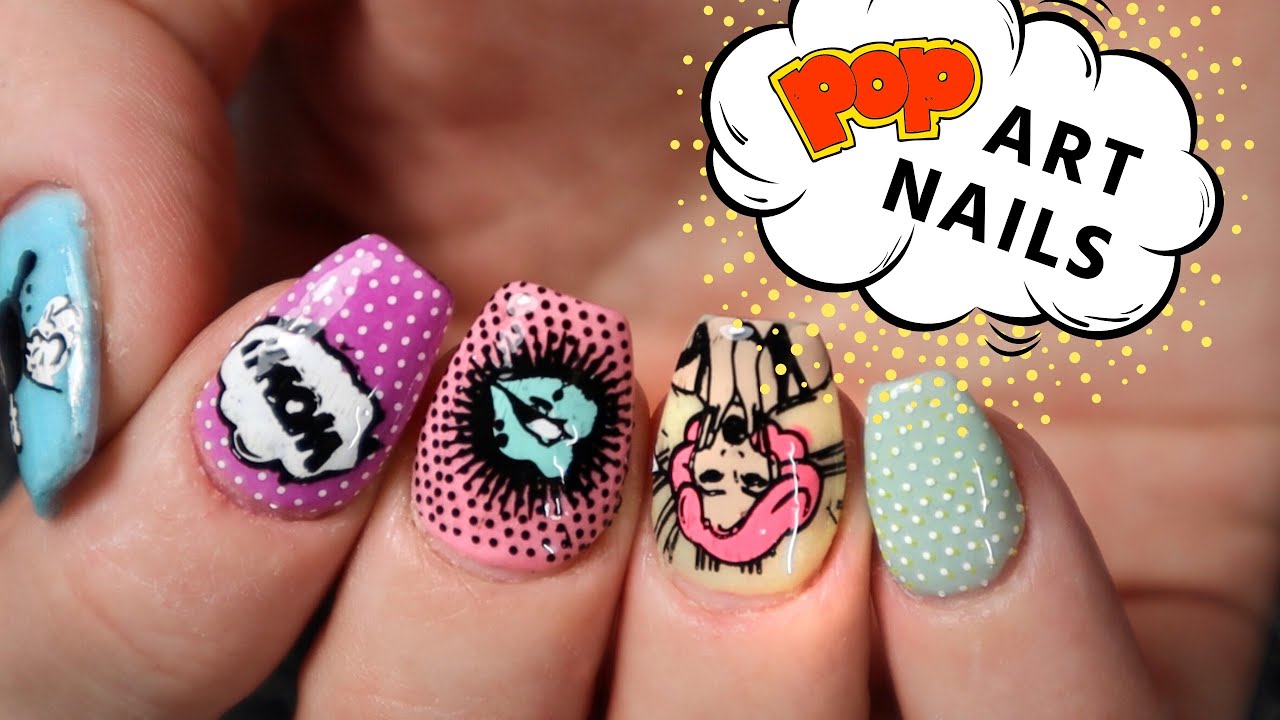 Stamp With Me | Comic Book Nail Art Tutorial - YouTube