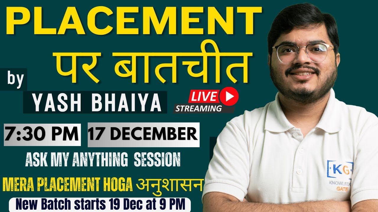 IT Placement Preparation Live | Roadmap for Freshers | TCS Infosys Wipro Cognizant | Ask Me Anything