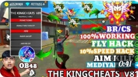 THE KING CHEATS V81 FF HACK | OB48 FF HACK | FREE FIRE MOD MENU | THE KING CHEATS MOD MENU |FF HACK