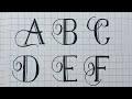 How To Draw Capital Letter A Z / Art Drawing Writing Easy For Beginners A to Z