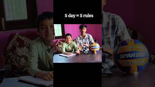 5 day series  of ethics to be a good Sports person    day - 1 with rule -1