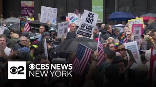Tens of thousands join "No Kings" protest in NYC