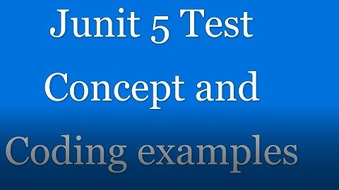 Junit 5 Test Annotation