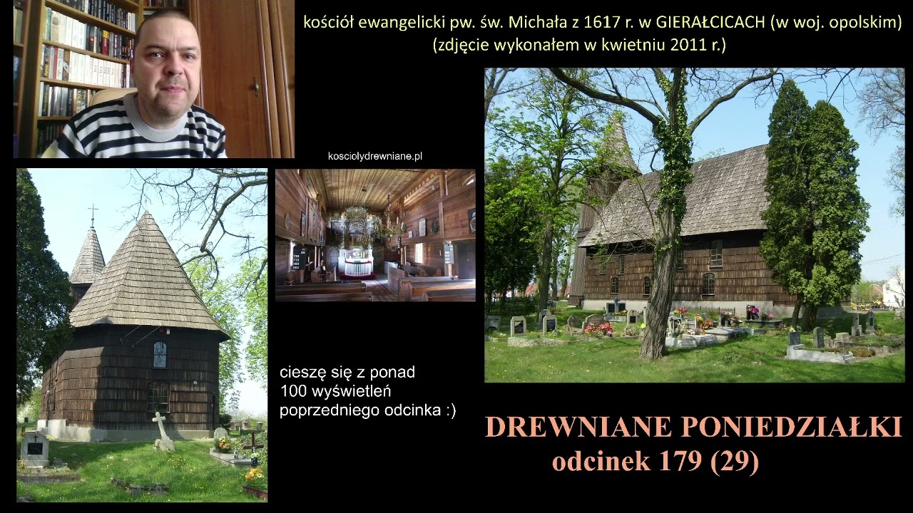 GIERAŁCICE - kościół EWANGELICKI pw. św. Michała z 1617 r.