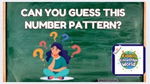 Can You Guess Number Pattern | guess next number| #patterns #quiz #learning @kiddosknowledgeworld
