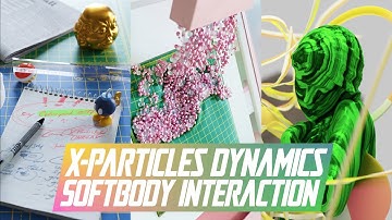 X-Particles Softbody Interaction Tutorial Teaser