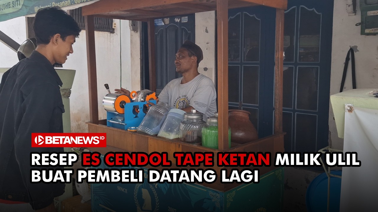 Inovasi Resep Warisan Keluarga, Ulil Sukses Bisnis Es Cendol Tape Ketan