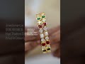 Stunning Gold Navratna jewelry perfect for festive elegance. Necklace and Bangles #diwali #new