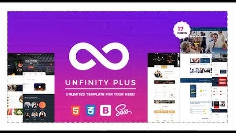 UnfinityPlus - One Page Parallax | Themeforest Templates