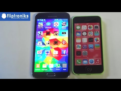 Samsung Galaxy S5 vs Apple Iphone 5c - Fliptroniks.com