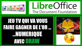 créer LibreOffice En or comme le jeu tv une famille en or avec LibreOffice Draw et FontWork