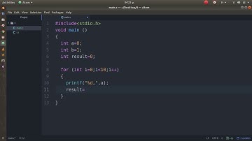 C program : how to display Fibonacci sequence