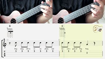 EASY UKE TABS! Dynamite (BTS)